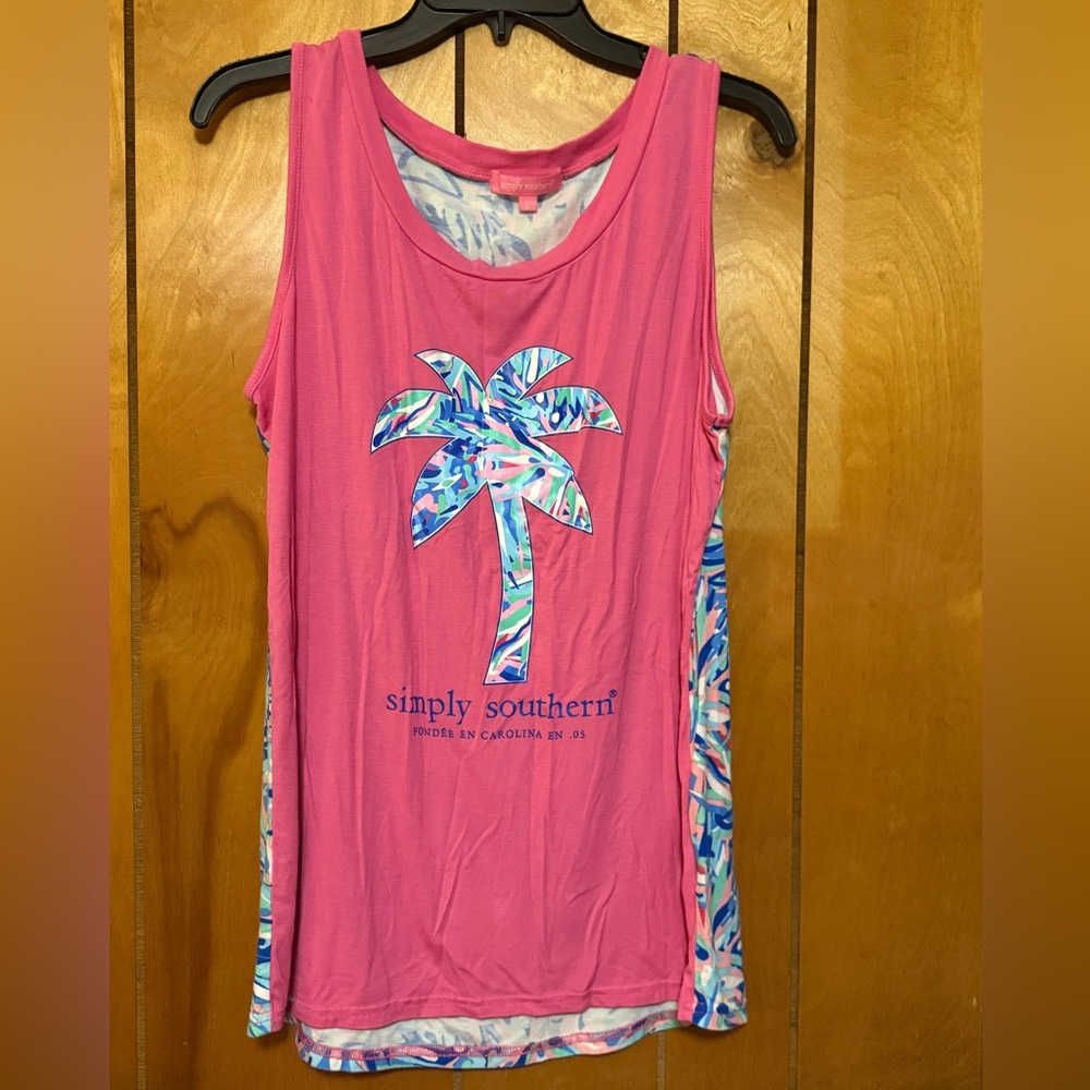 Simply Southern Pink Graphic Tank Top
